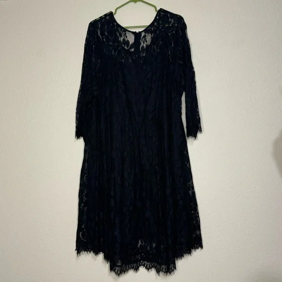Torrid Black Lace Long Sleeve Dress. - Picture 1 of 3